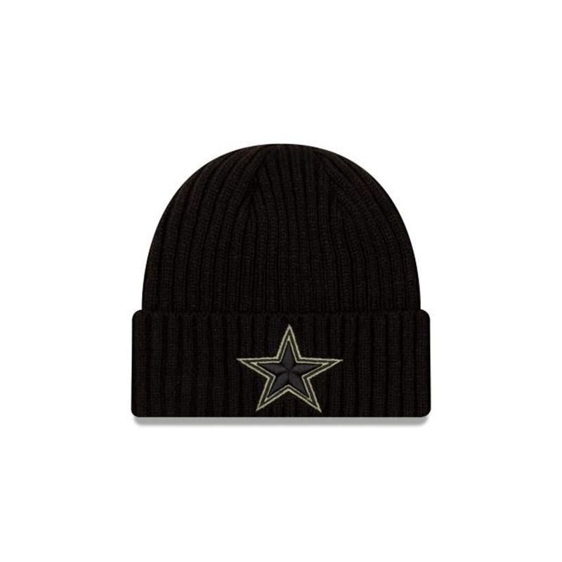 NFL Dallas Cowboys Salute To Service Cuff Knit (PKZ3928) - Black New Era Beanies